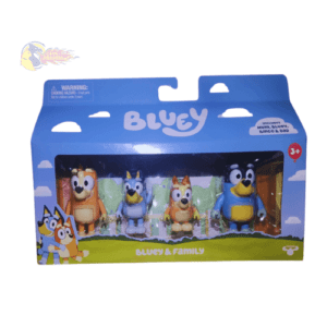 Bluey y familia 4 figuras