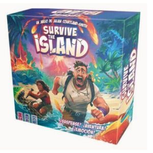 "Compra Survive The Island, el juego de mesa de supervivencia para 2-4 jugadores. Enfréntate a peligros, gestiona recursos y compite para escapar de la isla en este desafiante juego de estrategia."