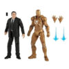 Set de 2 figuras de acción Armor y Happy Hogan de 15 cm. Articuladas y con detalles precisos. Perfectas para coleccionistas de Marvel.