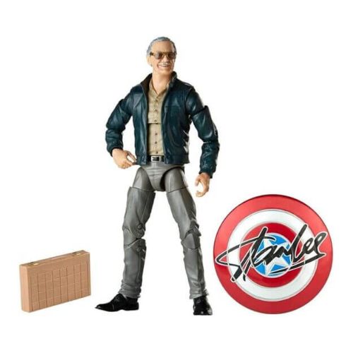 Stan Lee Marvel Legends Series: figura detallada de Stan Lee con accesorios, articulación completa y un homenaje al creador de Marvel. Ideal para coleccionistas.