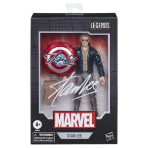 Stan Lee Marvel Legends Series: figura detallada de Stan Lee con accesorios, articulación completa y un homenaje al creador de Marvel. Ideal para coleccionistas.