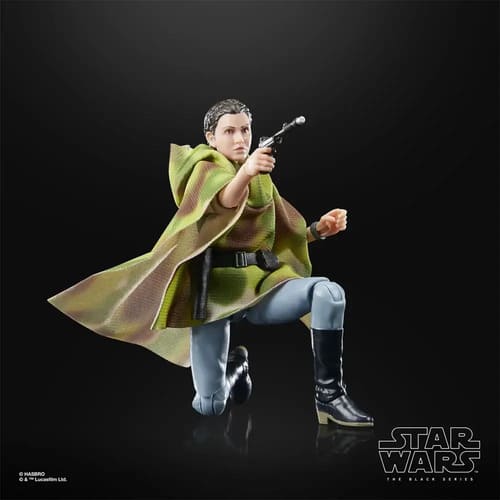 Celebra el 40º aniversario de Star Wars: El Regreso del Jedi con esta figura de acción de la Princesa Leia. Con detalles impresionantes y accesorios, ideal para los fanáticos de la saga.