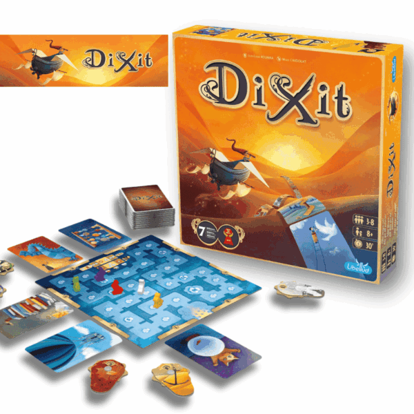 juego-de-mesa-dixit-nueva-edicion Juego de mesa Dixit: Nueva Edición en Cats&Dragons con cartas ilustradas y tablero creativo para toda la familia.