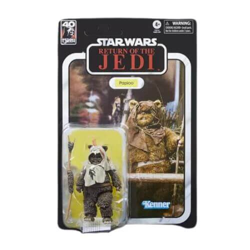 "Figura de acción de Paploo Star Wars 40º aniversario - Edición especial de colección Ewok."