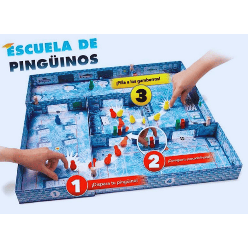 Juego de mesa Escuela de Pingüinos disponible en CatsDragons