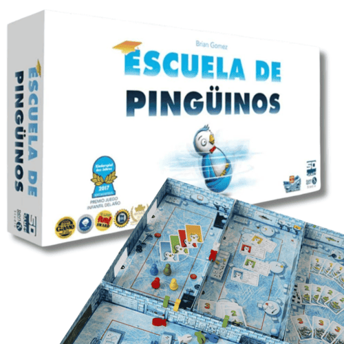 Juego de mesa Escuela de Pingüinos disponible en CatsDragons