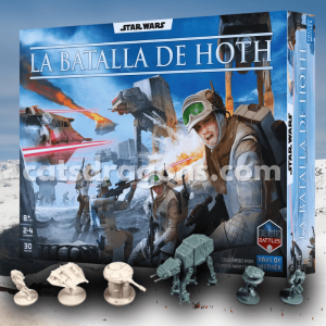 Juego de mesa Star Wars: La Batalla de Hoth con miniaturas, tablero y ambientación del Imperio contraataca. Cats&Dragons