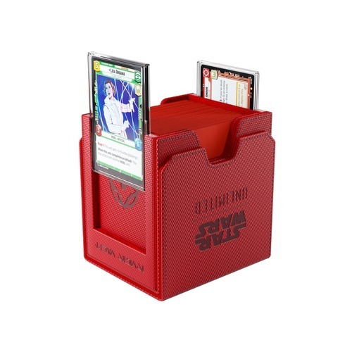 Deck box rojo Star Wars Unlimited protección mazo
