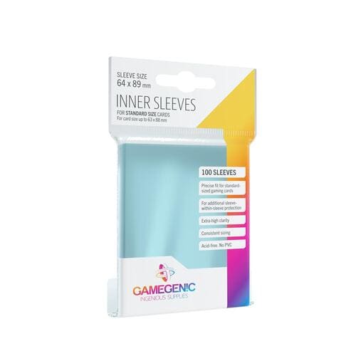 Fundas internas para cartas GG BGG Inner Sleeves paquete de 100 protectores para cartas TCG