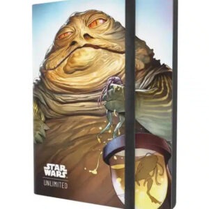 Álbum Star Wars Unlimited 18 Pocket con diseño de Leia Organa y Jabba para cartas coleccionables