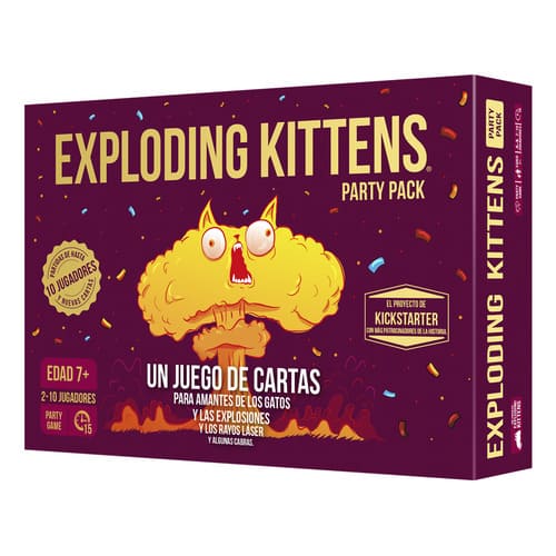 Exploding Kittens Party Pack nueva versión caja principal
